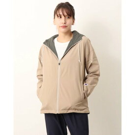 チャンピオン Champion レディース ウインドジャケット ZIP HOODED JACKET_ CW-USC03 （ベージュ）