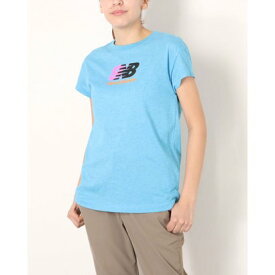 ニューバランス New Balance レディース 半袖機能Tシャツ クルーショートスリーブTシャツ_ AWT11191 （ブルー）