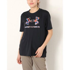 アンダーアーマー UNDER ARMOUR レディース 半袖機能Tシャツ UA Tech Oversize Big Logo Tee 1371536 （ブラック）
