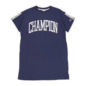 チャンピオン Champion ジュニア 半袖Tシャツ チャンピオン Tシャツワンピース_Champion T-SHIRT ONEPIECE DRESS CK-V343 （ネイビー）