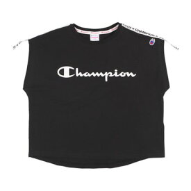 チャンピオン Champion ジュニア 半袖Tシャツ チャンピオン フレンチスリーブTシャツ_Champion FRENCH SLEEVE T-SHIRT CK-V346 （ブラック）