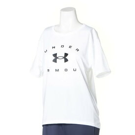 アンダーアーマー UNDER ARMOUR レディース 半袖機能Tシャツ UA Tech Wordmark Graphic Tee 1372741 （ホワイト）