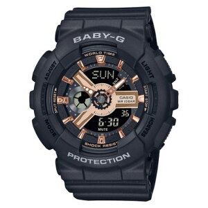 �yBABY-G�zBA-110�V���[�Y / BA-110XRG-1AJF / �x�r�[G �i�u���b�N×���[�Y�S�[���h�j