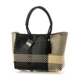 ウーヴン WOVEN メルカドバッグ かごバッグ bk-bag （BLACK CREAM）