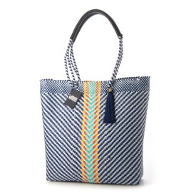 ウーヴン WOVEN メルカドバッグ かごバッグ bk-bag-tall （NAVY AQUA）