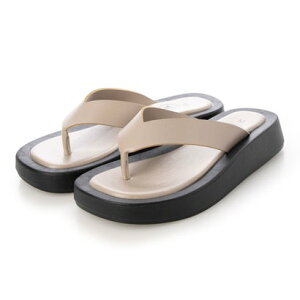 アタガール attagirl 3cmヒール厚底トングサンダル (オークスムース)