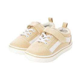 ケーズプラス K's PLUS キッズ キャンバスシューズ ベルクロ スニーカー ローカット 子供用 ASK0001 （BEIGE） （ベージュ）