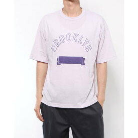 コーエン coen WプリントカレッジTシャツ （LILAC）