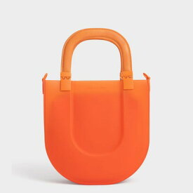 カーブ シースルートートバッグ （Orange）