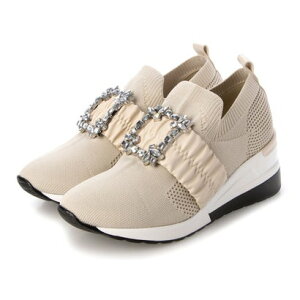 アタガール attagirl 厚底ビジュースニーカー (アイボリー)