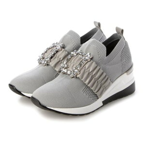 アタガール attagirl 厚底ビジュースニーカー (グレー)