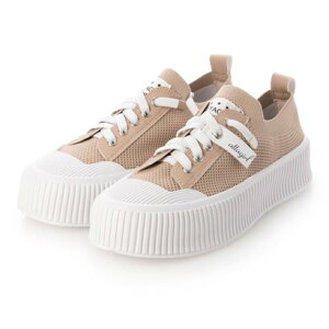 アタガール attagirl 厚底ストレッチメッシュスニーカー (ベージュ)