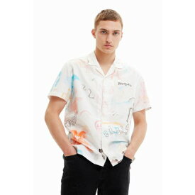 デシグアル Desigual メンズ 半袖シャツ DAVID （ホワイト）