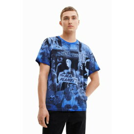 デシグアル Desigual メンズ Tシャツショートスリーブ RAPHAEL （ブルー）