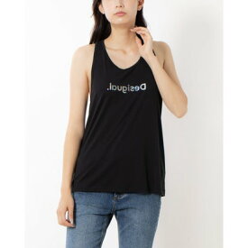 デシグアル Desigual デシグアルロゴ スポーツTシャツ （グレー/ブラック）