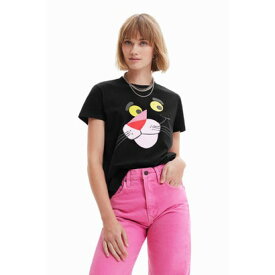 デシグアル Desigual Pink Panther Tシャツ （グレー/ブラック）