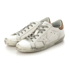 ゴールデングース GOLDEN GOOSE レザーローカットスニーカー（WHITE/GOLD）