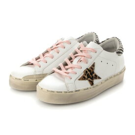 ゴールデングース GOLDEN GOOSE レザーローカットスニーカー（WHITE/BEIGE BROWN LEO/WHITE BLACK）