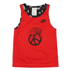 ナイキ NIKE ジュニア ノースリーブ機能シャツ ナイキ YTH CLTR OF BBALL リバーシブル JSY タンク トップ DQ8955657 （レッド）