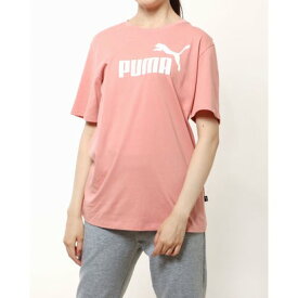 プーマ PUMA レディース 半袖機能Tシャツ ESS ロゴ ボーイフレンド Tシャツ_ 588704 （ピンク）