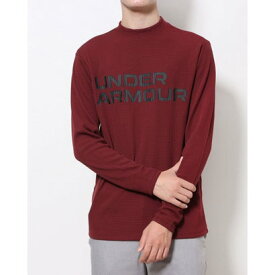 アンダーアーマー UNDER ARMOUR メンズ ゴルフ 長袖シャツ UA Waffle Crew Neck Shirts 1375332 （レッド）