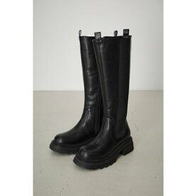 TRACK SOLE LONG BOOTS BLK