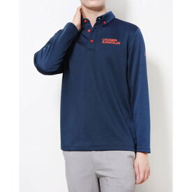 アンダーアーマー UNDER ARMOUR メンズ ゴルフ 長袖シャツ UA Core LS Polo 22 1375331 （ネイビー）