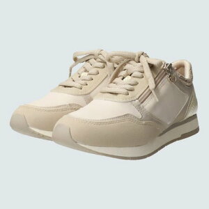 タマリス Tamaris サイドジップスニーカー (ベージュコンビ)