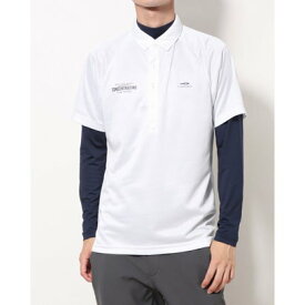 ティゴラ TIGORA メンズ ゴルフ セットシャツ 背面ロゴデザインセットシャツ TR-1L1502P2P （ホワイト）