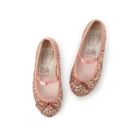 【WEB限定】ラウナレアバレエ Launa lea ballet キッズ グリッターバレエシューズ(K1601A) （ピンクZ）