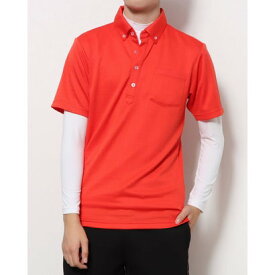 イグニオ IGNIO メンズ ゴルフ セットシャツ ジャカードセットシャツ IG-1L1502B2P （オレンジ）