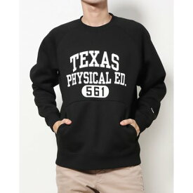 チャンピオン Champion メンズ ニットジャケット TECH WEAVE 3LS CREW NECK SWEATSHIRT_ C8-WS004 （ブラック）