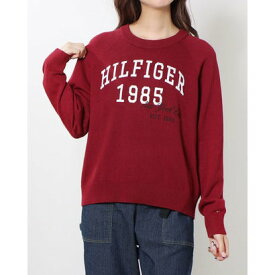 トミー ヒルフィガー TOMMY HILFIGER ヘリテージバーシティクルーネックセーター （レッド）