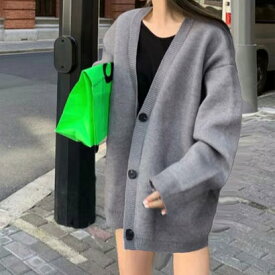 ニットカーディガン レディース 中厚手