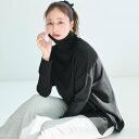 コカ coca タートルニットチュニック （Black）
