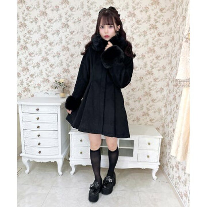 楽天市場】ロジータ ROJITA バックリボンフーディーコート （ブラック 