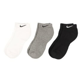 ナイキ NIKE レディース ソックス 靴下 3P エブリデイ クッションド トレーニング ロー ソックス SX7670 (マルチカラー)