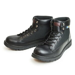 リベルト エドウィン LiBERTO EDWIN ワークブーツ メンズ 防水 ブーツ レインブーツ レインシューズ スニーカー ハイカット ショートブーツ フォーマル チャッカブーツ (ブラック)