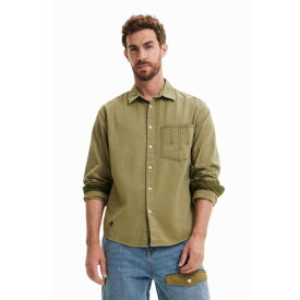 デシグアル Desigual 刺繍 長袖シャツ （グリーン）