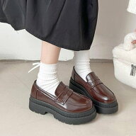 シューズインクローゼット Shoes in Closet -シュークロ- 厚底 2段ソール シンプル コインローファー 189…