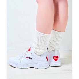 フィラ FILA FILARAY HEART フィラレイ ハート レディース スニーカー 軽量 デイリーユースに最適 UFW22116-125 （ホワイト×レッド）