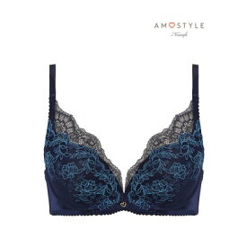 アモスタイル ハ?イ トリンフ? AMOSTYLE BY Triumph 夢みるブラ Deep V ブラジャー バレリーナズドリーム 1414 B-Dカップ （ネイビー）