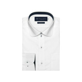 トーキョーシャツ TOKYO SHIRTS 【超形態安定】 ラウンドカラー 長袖 形態安定 ワイシャツ （ホワイト）
