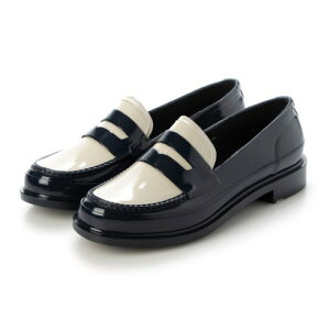 n^[ HUNTER ORIGINAL PENNY LOAFER iNAVY / OFF WHITEj