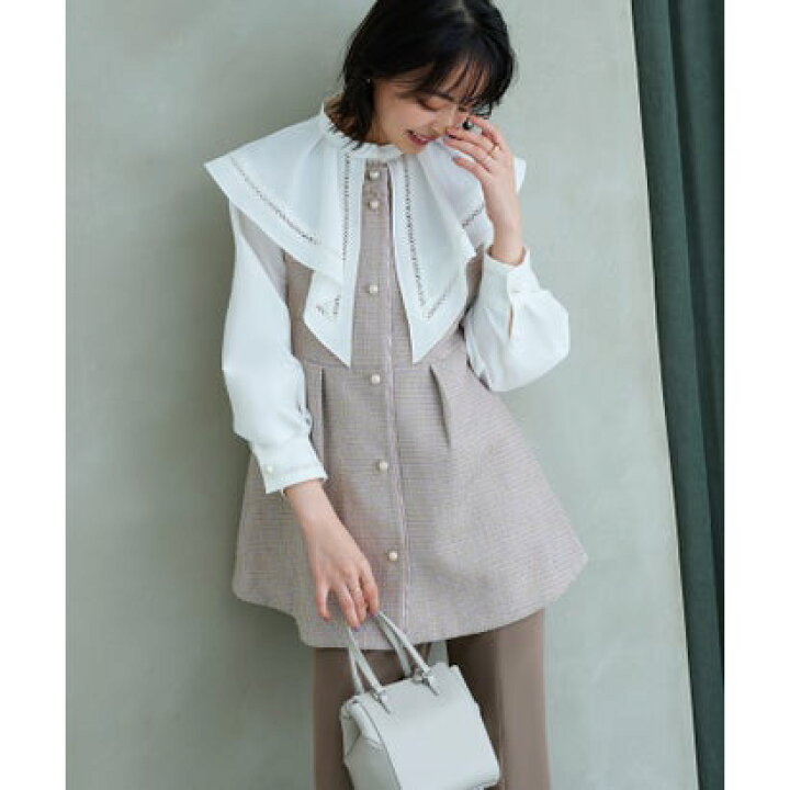 楽天市場】ルイルエブティック RUIRUE BOUTIQUE カラーツイードジレ  
