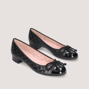 �v���e�B�E�o�����[�i Pretty Ballerinas GRETSCHEN patent-leatherquilt�i�O���b�`�F�� �p�e���g ���U�[�L���g�j�q�[���t���o���G�V���[�Y �iNEGRO-NEGRO�j