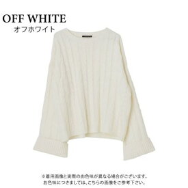 アクアガレージ aquagarage ★ケーブル編みニット （off white）