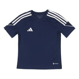 アディダス adidas ジュニア サッカー/フットサル 半袖シャツ KIDS TIRO 23 ジャージー HR4618 （チームネイビーブルー/ホワイト）