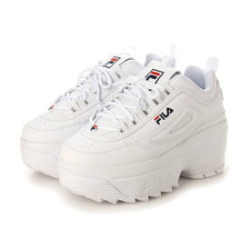 フィラ FILA Disruptor2 Wedge ディスラプター2 ウェッジ レディース スニーカー 厚底 脚長効果 WFW22044 （ホワイト×ネイビー）