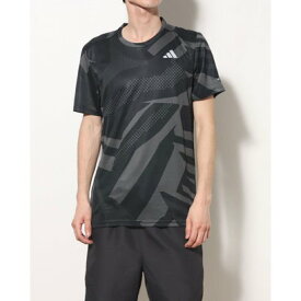 アディダス adidas メンズ 陸上/ランニング 半袖Tシャツ M OTR SEASONAL T HR6607 （ブラック/グレーシックス）